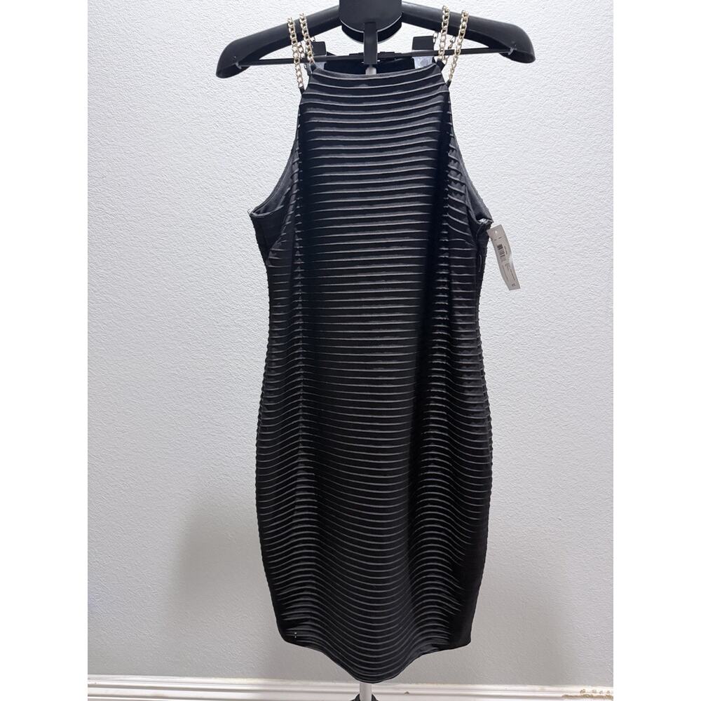 Bisou Bisou Women's Multicolor Sleeveless Maxi Dress Size 14 With Gold Accents